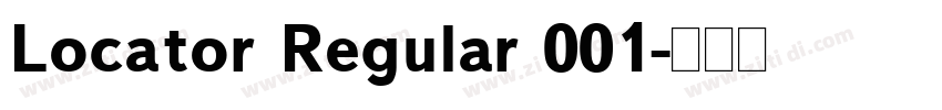 Locator Regular 001字体转换